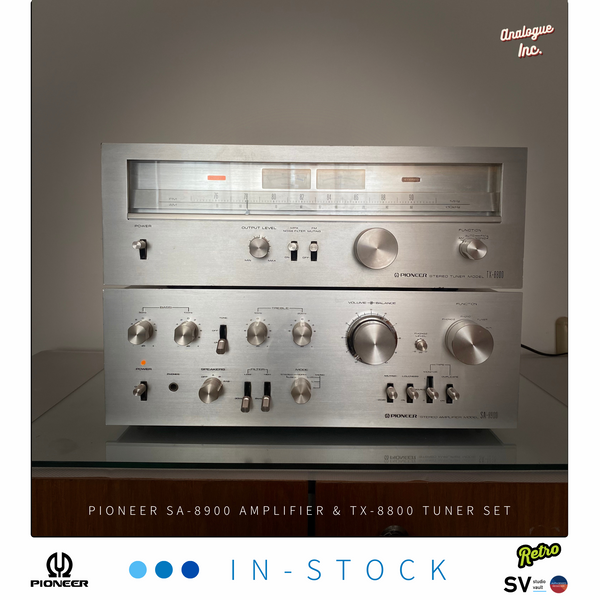 Pioneer : SA-8900 & TX-8800 Amplifier and Tuner Set (100v) - 1976