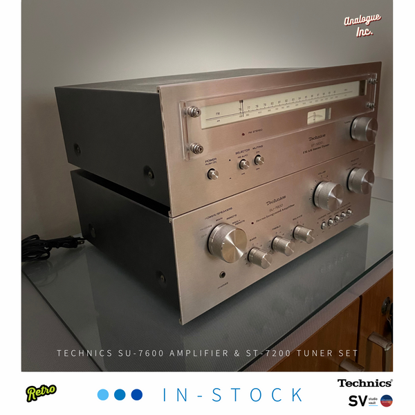 Technics : SU-7600 & ST-7200 Amplifier and Tuner Set (100v) - 1976