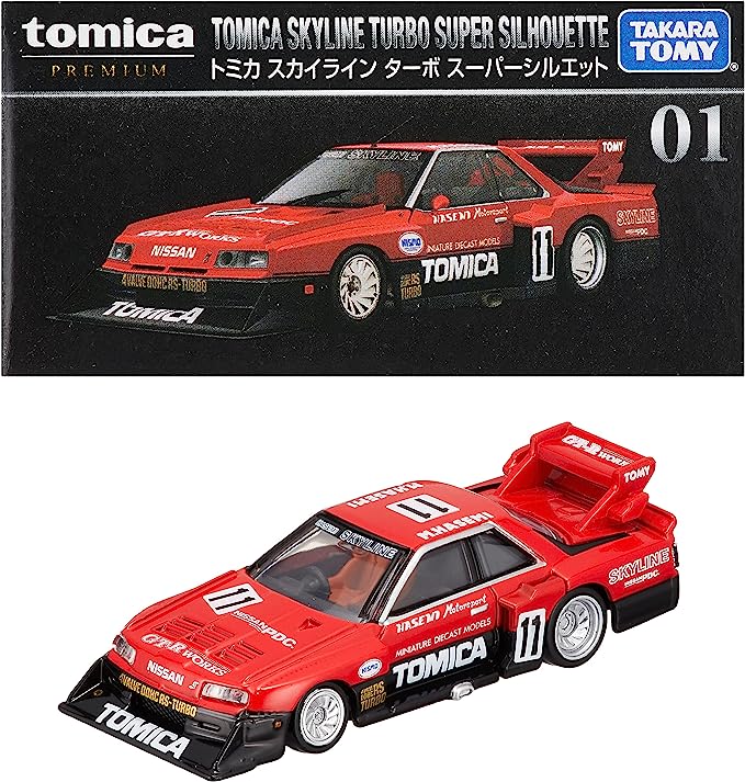 Tomica Premium : No. 01 : Skyline Turbo Super Silhouette Diecast 1:67 Scale Collectible