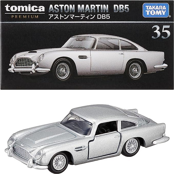 Tomica Premium : No. 35 : Aston Martin DB5 Diecast 1:62 Scale Collectible