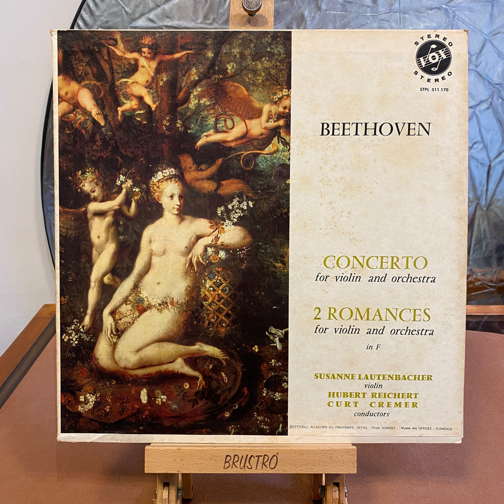 Beethoven : Violin Concerto & 2 Romances by Susanne Lautenbacher, Hubert Reichert and Curt Cremer