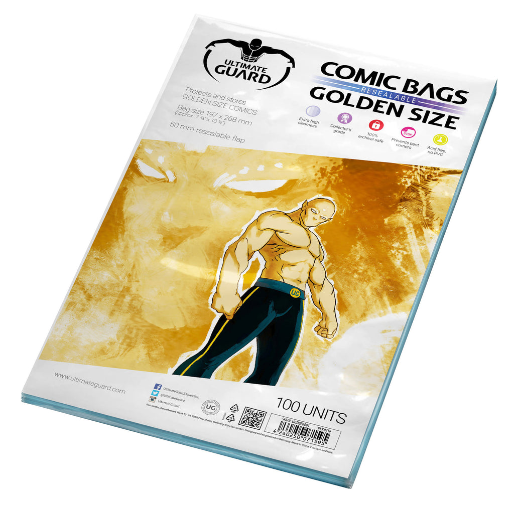 Golden Size Resealable Comic Bags (Pack of 100)